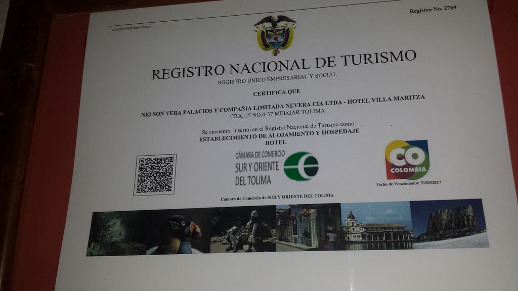 Hotel Villa Maritza Melgar Bagian luar foto